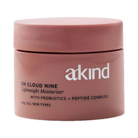 Akind On Cloud Nine Lightweight Moisturiser | Daily Lightweight Moisturiser | For All Skin Types | Skin Barrier Build range | Probiotics, Peptide Complex, Ceramide Complex