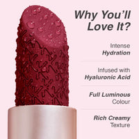 Hydra Creme Hydrating Full Coverage Lipstick with Hyaluronic Acid - Seductive (3.6g)