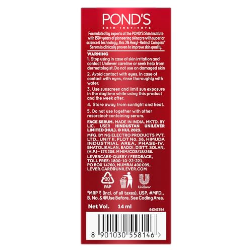 POND'S Youthful Miracle Hexyl Retinol Complex, Renew & Repair Serum 14ml