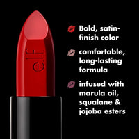 e.l.f. O Face Satin Lipstick, Richly Pigmented, Nourishing & Long-Lasting Creamy Lipstick, Infused With Jojoba, Vegan & Cruelty-Free, Dirty Talk