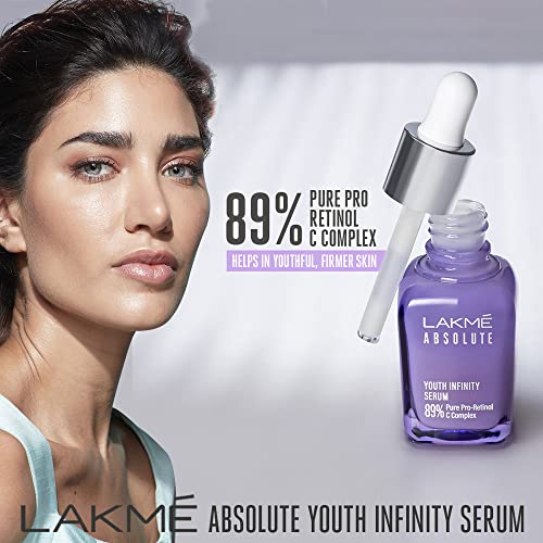Lakmé Absolute Youth Infinity Skin Sculpting Face Serum with Niacinamide, Collagen Booster and Vitamin A for Anti-Ageing, Bright & firm Skin,30ml, (23049)