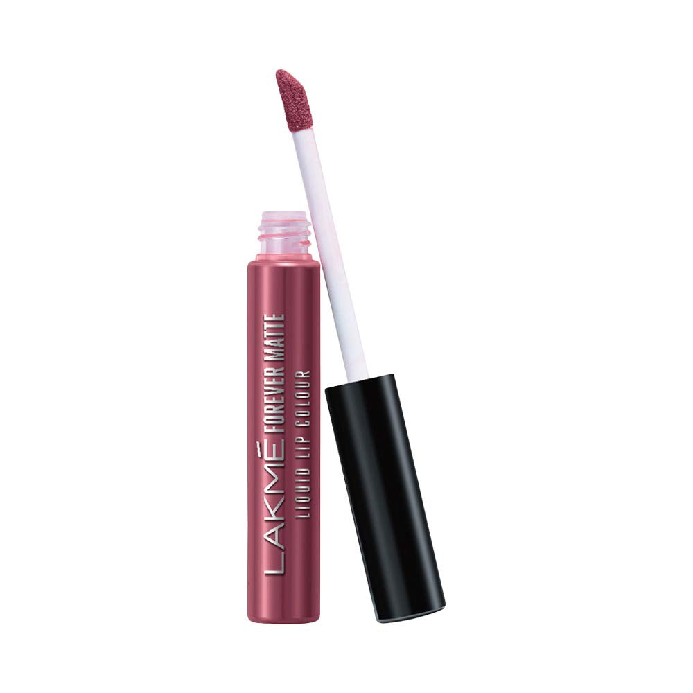 Lakmé Forever Matte Liquid Lip Color, Red Sangria, 5.6 ml and Forever Matte Liquid Lip Colour, Nude Pink, 5.6 ml, Matte Finish
