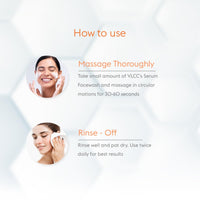 VLCC Serum Facewash - 100ml | with Vitamin C Serum Rich in Antioxidants & Meyer Lemon to Reduce Hyperpigmentation & Bright Glow | Dermatologically Tested