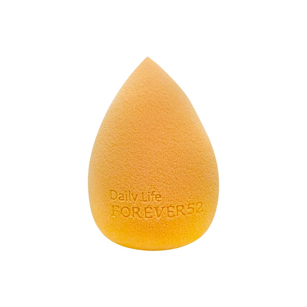 Daily Life Forever52 Ultra Definition Liquid Foundation + Skin-Like Blend Sponge Combo | 24H High Coverage Satin Finish + Seamless Blending Tool | Lightweight, Long-Wear & Ideal for Indian Skin Tones (Dusky__Caramel-04& Makeup Sponge)