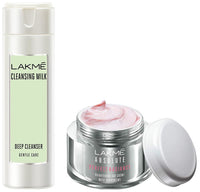 Lakmé Gentle & Soft Deep Pore Cleanser, With Avocado, 120 ml & Lakmé Absolute Perfect Radiance Brightening Day Crème (Cream) 50g