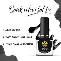 Olivia Nail Paint for Glossy Finish - 5ml (20 Dark Shadow)