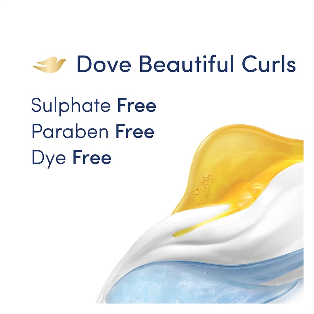 Dove Beautiful Curls Detangling Floral Conditioner 380 Millilitre, For Curly Hair