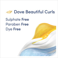 Dove Beautiful Curls Sulphate Free Shampoo 380 ml, For Curly Hair