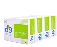 D9 Moisturising Soap | All Skin Types | Designed by Dermatologists | 75gm | Pack of 4