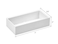 Bostitch Office Konnect Desk Organizer Accessory Tray, Wide, Stacks for Desktop Storage, White