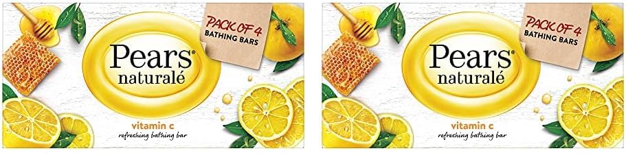 Pears Naturale Vitamin C Soap 4x125gm (Pack of 2)