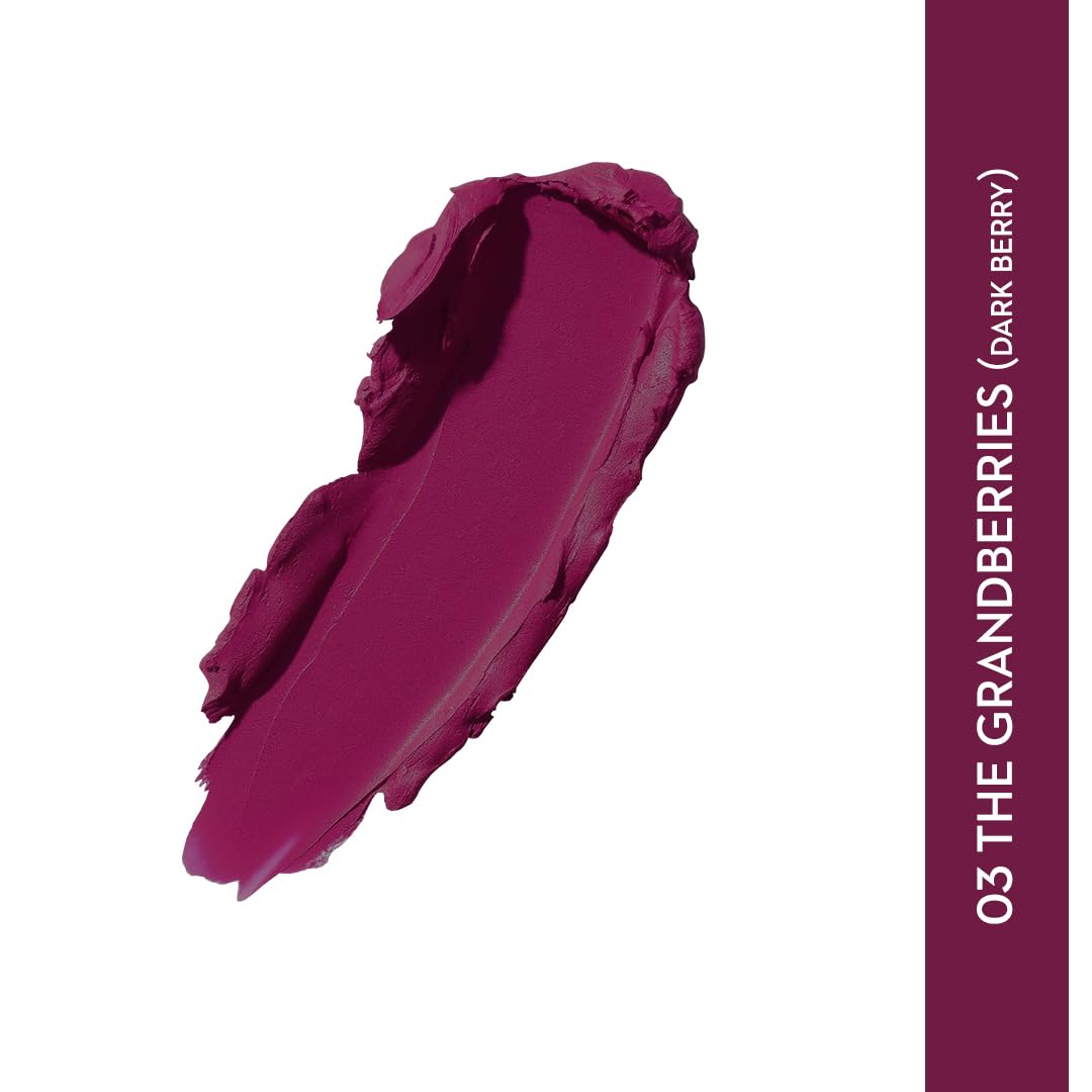 SUGAR Cosmetics Matte Attack Lipstick for Women | Transferproof & Smudgeproof | Lasts upto 12hrs | Enriched With Jojoba Oil | 2gm - The Grandberries