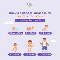 Himalaya Total Care Baby Pants Diapers, Extra Large, 54 Count