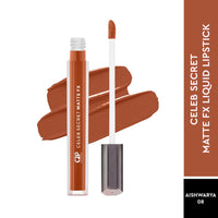 C2P Pro Liquid Lipstick Waterproof Matte Orange Lipsticks for Women | Long Lasting Smudge Proof | Infused with Argan Oil, Vitamin E | Cruelty Free, Vegan - Celeb Secret (Liquid Lipstick Aishwarya, 2 ml)