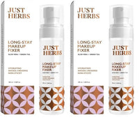 Just Herbs Long Stay Non Sticky Makeup Fixer, Setting Spray for Face Makeup with Aloevera and Green Tea 100 ml (Pack of 2)