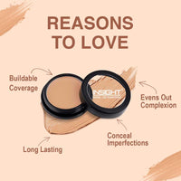 INSIGHT Makeup Natural Full Coverage Concealer Cream For Normal Skin|HD Look |Waterproof |Minimize Fine Lines |Medium Coverage |Long Lasting |Youthful Look |Photo Ready (CR01-05), Pack Of 1