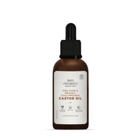 Juicy Chemistry Castor Oil, 30 ml | 100% Pure, Virgin, Cold Pressed & Certified Organic Carrier Oil | Boost Hair Growth for Thicker, Fuller & Stronger Hair | 100% Natural for Eyebrows & Eyelash Growth