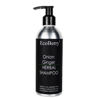 EcoBerry Onion Ginger Organic Herbal Shampoo With Red Onion & Ginger Extracts, Sulphate Free, Paraben Free, Chemical Free, Cruelty Free, Preservative Free, Vegan