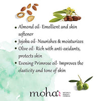 moha: Rejuvenating Massage Oil with Jojoba Oil, Almond Oil and Olive Oil For De-stresses and Tones the Skin -100ml (Pack of 1)