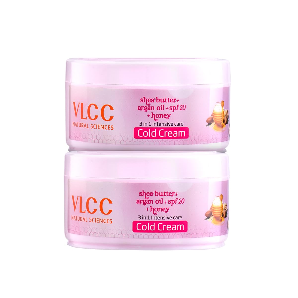VLCC 3 In 1 Intense Care Cold Cream (B1G1, 200G, Shea Butter, Argan Oil, Honey And Niacinamide Cold Cream For Dry Skin, Spf 20 Face Cream For Winters, Minimizes Pores And Moisturizes)