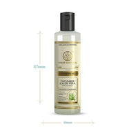 Khadi Natural Cucumber and Aloevera Cleansing Milk | Make up Remover with Shea/Kokum Butter| Keeps your skin toned| For All Skin Types | Rich in Anti-oxidants| 210ml