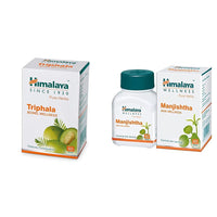 Himalaya Wellness Triphala Bowel Wellness |Relieves constipation| - 60 Tablets and Himalaya Manjishtha - 60 Tablets