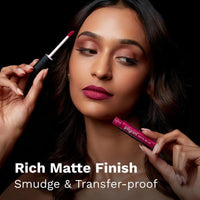 Pilgrim Liquid Matte Lipstick - Kinky Pink | Lipstick for Women with Hyaluronic Acid & Spanish Squalane | Transferproof, Long Lasting & Non Drying with Hydrating Ingredients 3gms