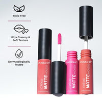 Insight Cosmetics Crème Matte Mousse|Creamy Mousse Lipstick | Lasts 12 Hours | Waterproof & Smudgeproof (DOLL)
