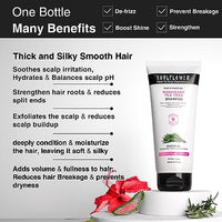 Soulflower Rosemary Shampoo For Hair Growth, Anti Hair Fall, Stronger, Shiny & Long Hair & Healthy Scalp WIth Tea Tree, Pro Vitamin B5 | Men & Women | 200 ml