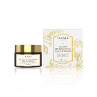 Kama Ayurveda Organic Henna Powder, 100g - Brown & Kama Ayurveda Nalpamaradi Thailam Skin Brightening Treatment- 50 ml & KAMA AYURVEDA ELADI HYDRATING FACE CREAM 8GM