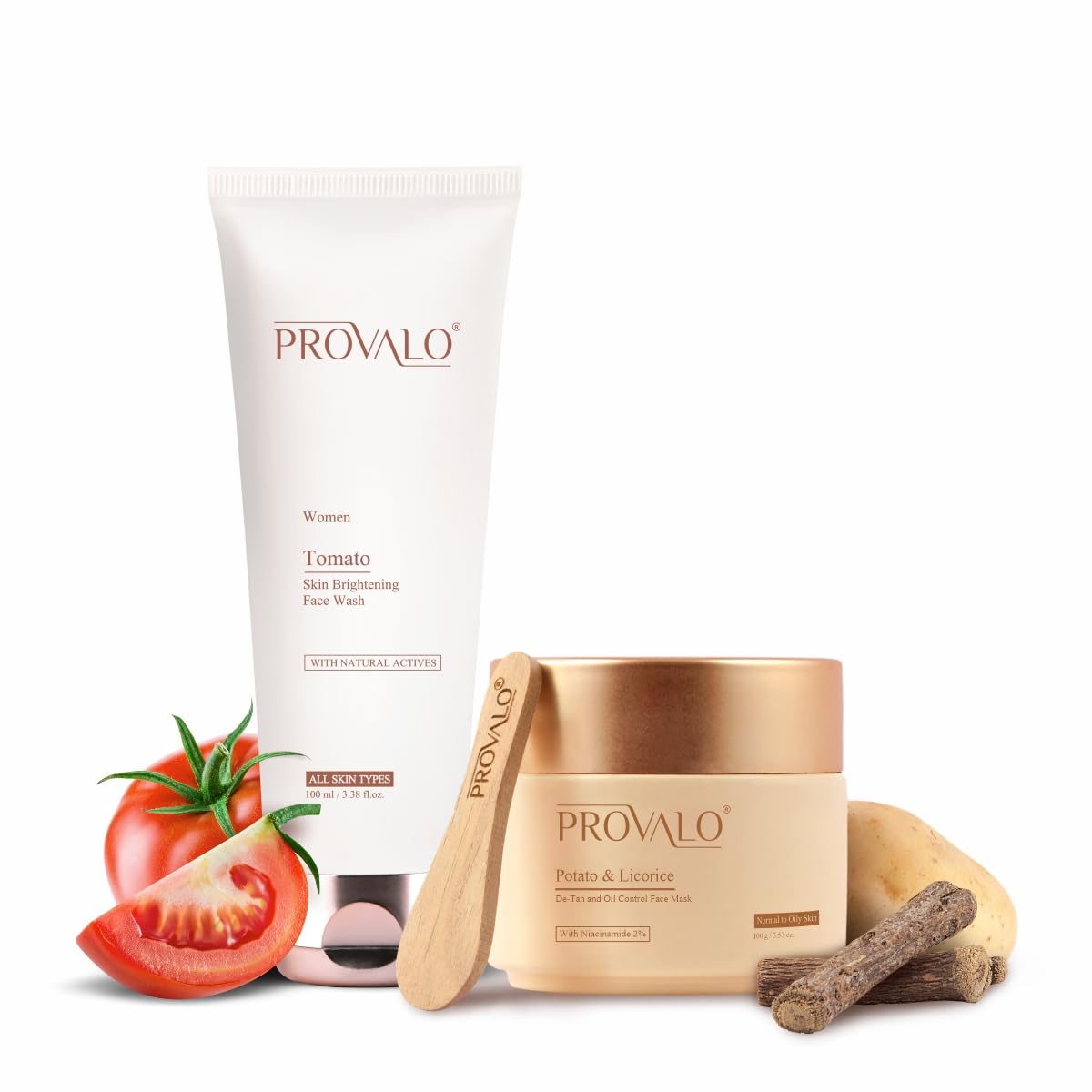 Provalo Gentle Cleansing And Skin Illumination Kit Combo For Normal To Oily Skin (Women)