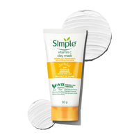 Simple Protect N Glow Vitamin C Brighten Clay Mask 50g | Draws Out Impurities & Helps Brighten the Skin | For Dull & Tired Skin