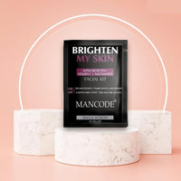 Mancode Brighten My Skin Facial Kit for Men - 2 x 58 G (Pack of 2) | Salon-Like Glowing Skin in 6 Easy Steps | Improves Texture | Instant Glow | Suitable for All Types