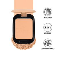 Forever52 Daily Life Dual Wet and Dry Compact + Makeup Setting Powder (Sand - 005,12g)|Matte Finish|Lightweight|Long Lasting|Enriched With Vitamin E|Vegan, Beige