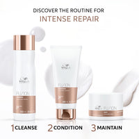 Wella Professionals Fusion Intense Repair Shampoo | For Damaged, Frizzy Hair | 250 ml | With Silk Amino Acids & Micronized Lipids | Vegan, Cruelty-free (Pack of 2)