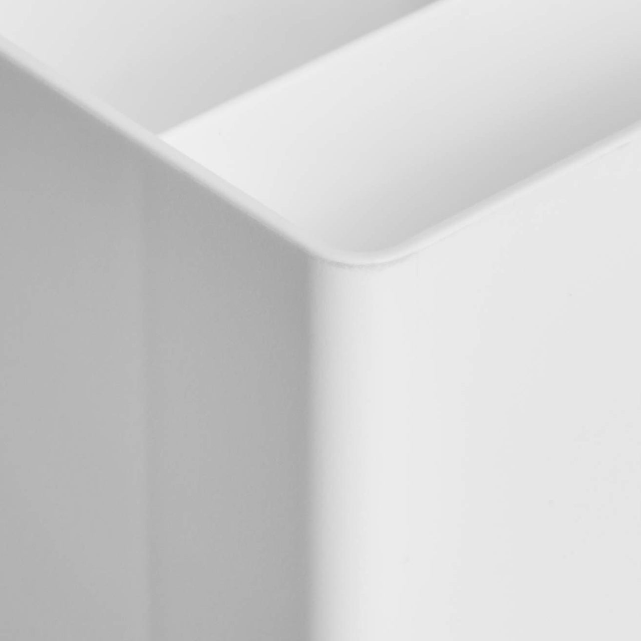 Basics Plastic Desk Organizer - Pen Cup, White