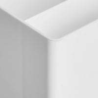 Basics Plastic Desk Organizer - Pen Cup, White