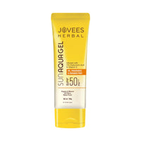 Jovees Herbal Sun Aqua Gel SPF 50 PA+++ | Lightweight, Water-Like Texture | 1% Hyaluronic Acid | Non-Greasy, No White Cast | Perfect for Oily & Combination Skin 100g