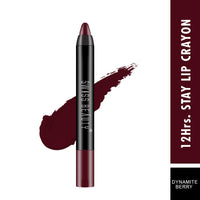 Swiss Beauty 12 Hrs. Stay Matte Lip Crayon, Dynamite Berry, 3g - Long Lasting, Waterproof, Super Stay, Matte Finish Lip Crayon, Long Wear, Crayon Lipstick