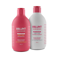 BBLUNT Curly Hair Shampoo & Conditioner Combo (300 ml + 250 g)