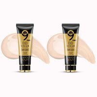 Lakyou Beauty 9in1 BB Cream | Waterproof | Very Light | Long Lasting | 24hrs Hydration | Even Skin Tone | Shade-01(White Ivory) | 160G | Pack Of 2