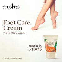 Moha: Foot Cream For Rough, Dry and Cracked Heel, Feet Cream For Heel Repair With Benefits Of AleoVera, Papaya & Peppermint (100ml) Pack of 1