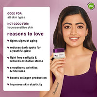 Plum 1% Resveratrol & Vitamin C Youthful Glow Moisturizer Cream | Fights Signs Of Ageing | Enhances Collagen Production | Boosts Glow | Lightweight & Quick-Absorbing | 100% Vegan | 50G