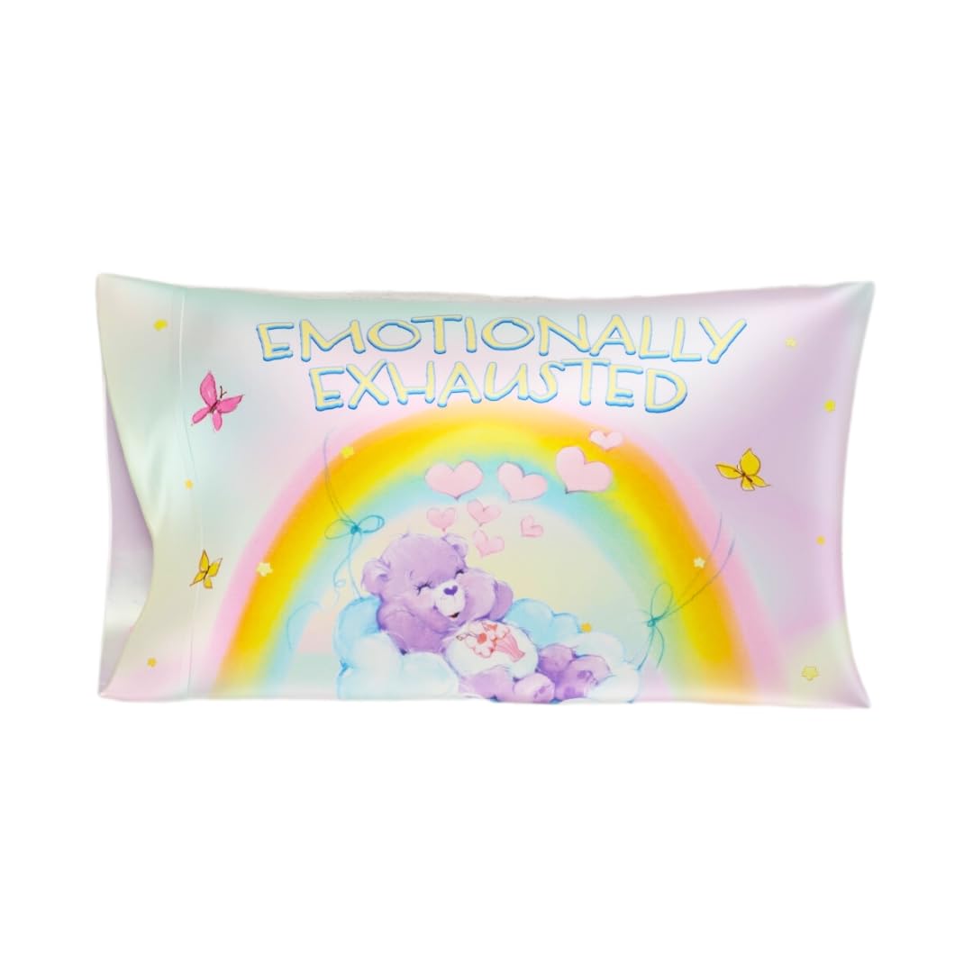 Squishmallows Bedding Silky Satin Standard Beauty Silky Satin King Size Pillowcase Cover 20x36 for Hair and Skin, (Officially Licensed Product) Squishmallows - Sleepy Mallow King (U.S. Standard)