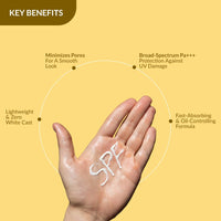 Fixderma Shadow Pore Minimizing Gel Sunscreen SPF 50 PA+++ with 4% Niacinamide, For UVA & UVB Protection | Sunscreen SPF 50 for Oily & Acne Prone Skin | Lightweight, No White Cast, Non-Greasy - 50GM