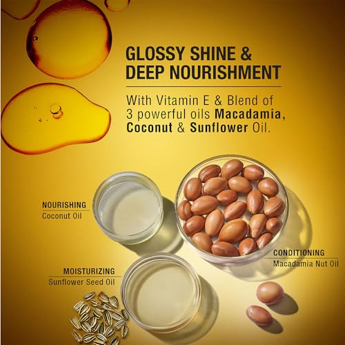 TRESemme Gloss Ultimate Ultra Shine Hair Serum 50ml with Macadamia Oil & Vitamin E, for Super shiny Finish