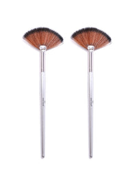 Shryoan Face Highlighter Makeup Fan Brush| Precise Synthetic Brushes With Feather Soft Touch & Perfect For Highlighting