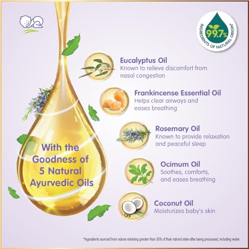 Himalaya Soothing Baby Rub (50ml) | with Eucalyptus Oil | Releives Nasal Congestion & helps easy breathing