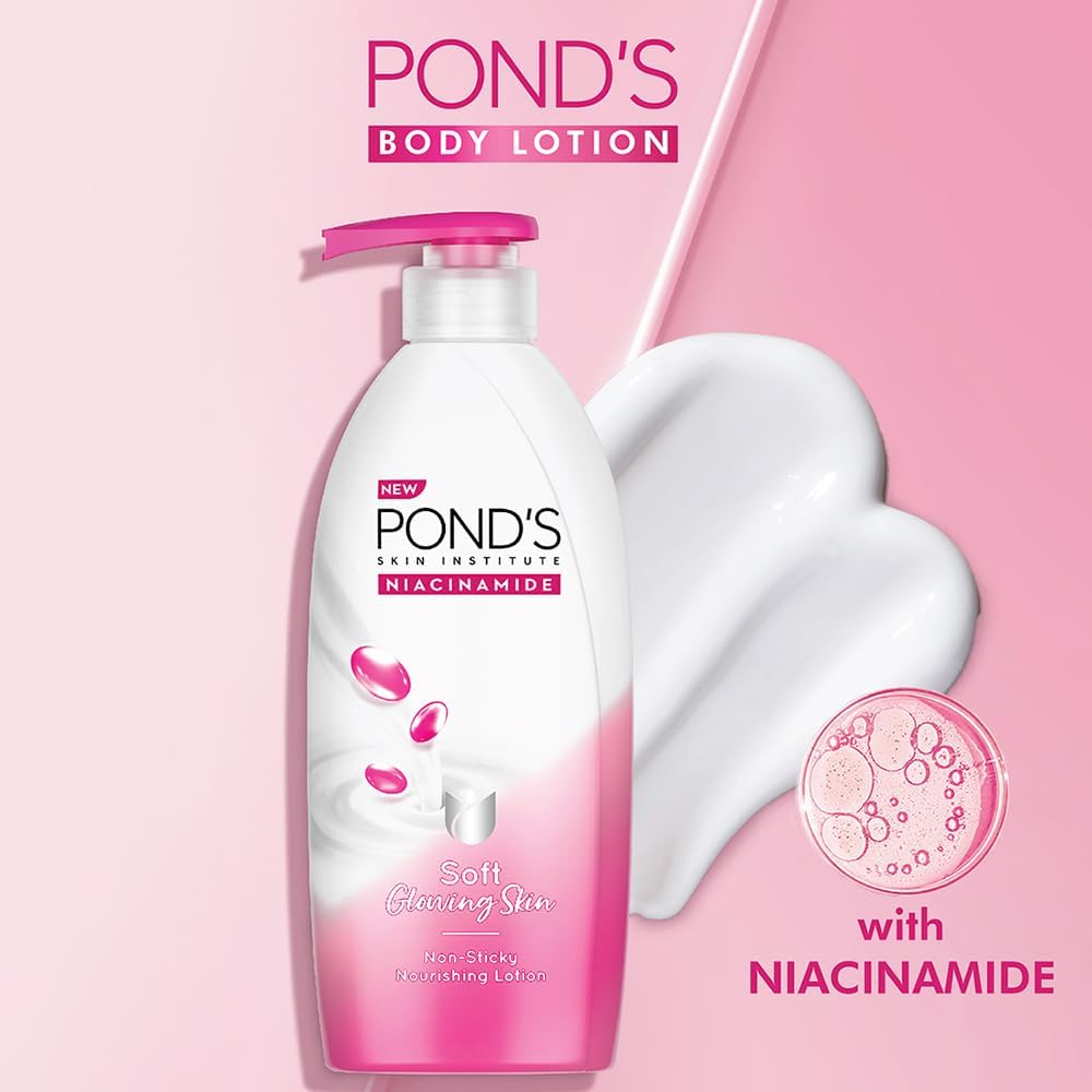 POND's Triple Vitamin Moisturising Body Lotion, 275Ml, For Dry Skin, Smooth And Soft Skin