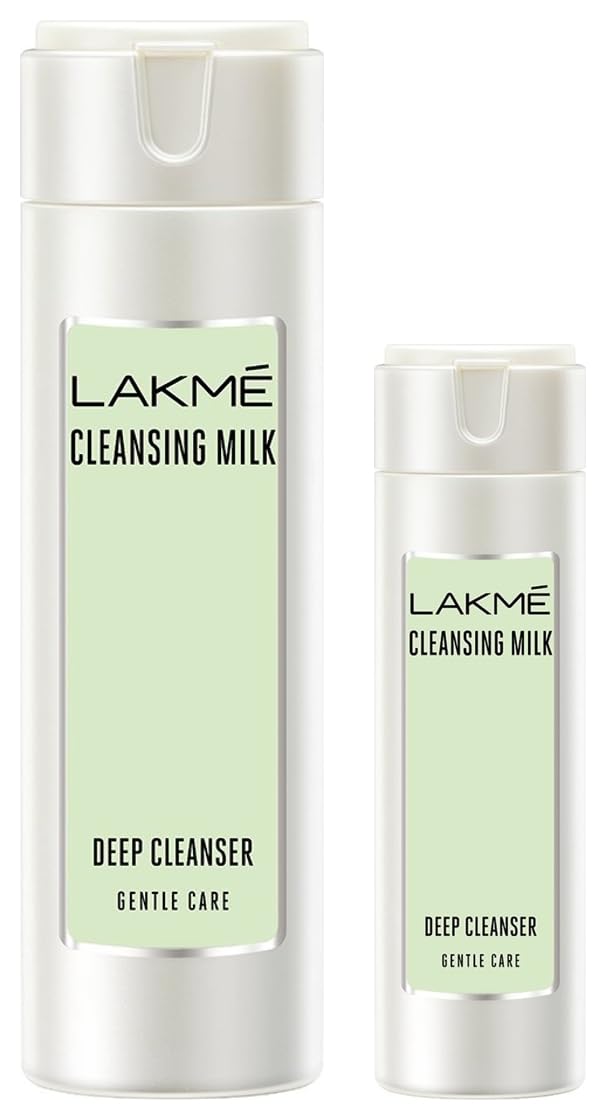 Lakmé Gentle & Soft Deep Pore Cleanser, Cleansing Milk, 60ml and Gentle & Soft Deep Pore Cleanser, Cleansing Milk, 120ml